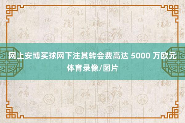 网上安博买球网下注其转会费高达 5000 万欧元体育录像/图片