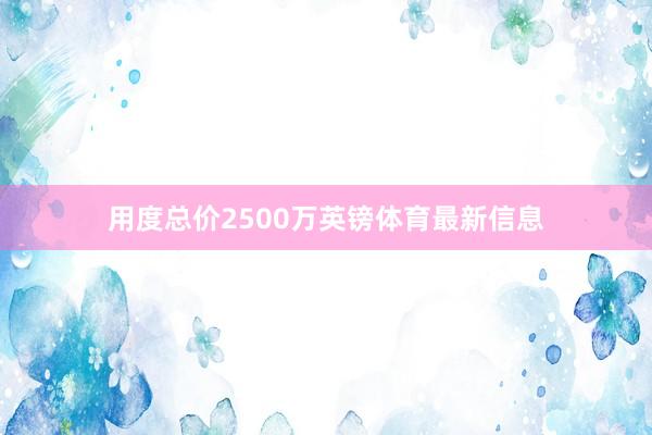 用度总价2500万英镑体育最新信息