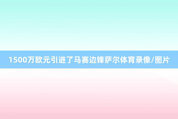 1500万欧元引进了马赛边锋萨尔体育录像/图片